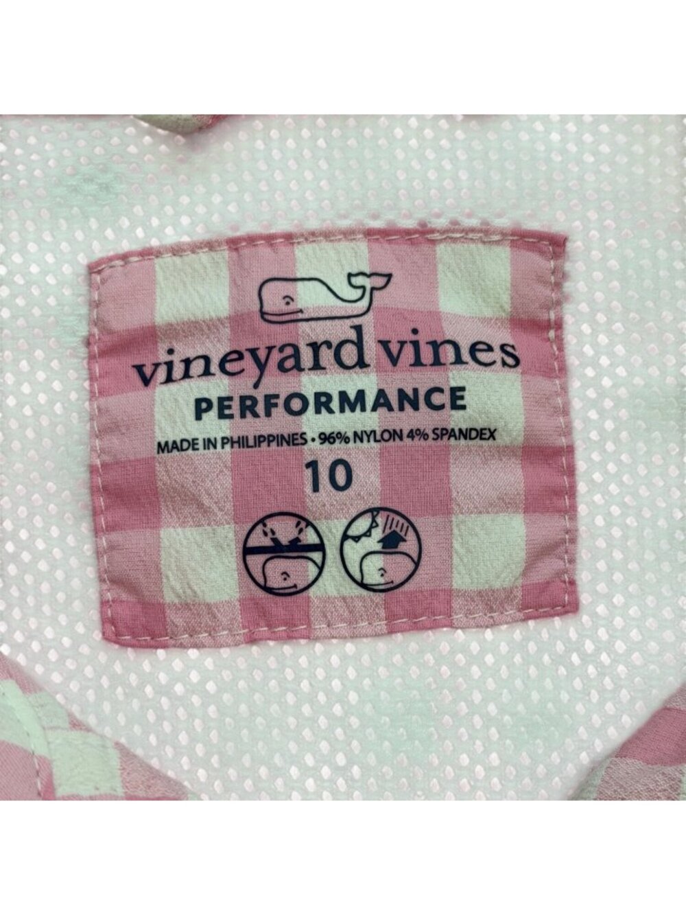 Vineyard Vines Womens Size 10 Dress Hartley Harbor Button-Up Pink White Cover Up - Picture 5 of 8